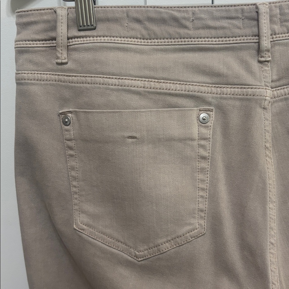 J. Jill Authentic Fit Slim Ankle Jeans in Light Beige/Taupe Size 12 EUC - Picture 9 of 9